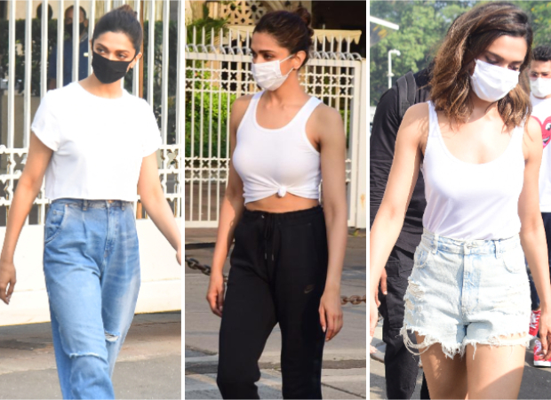 Deepika Padukone shows you how to opt for comfort style by pairing plain white t-shirt in three different ways 