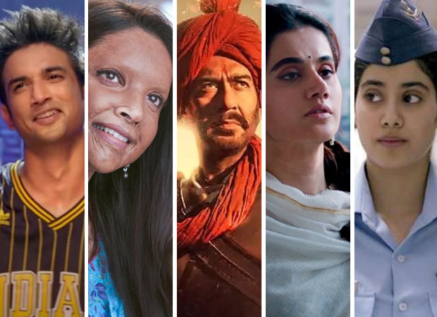 Dil Bechara, Chhapaak, Tanhaji - The Unsung Warrior, Thappad and Gunjan Saxena are the most tweeted about Bollywood films in 2020
