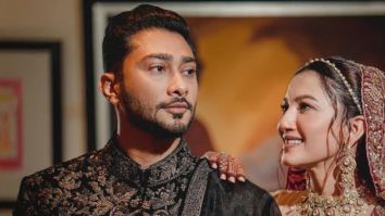 Gauahar Khan and Zaid Darbar look absolutely royal in Manish Malhotra Couture for their wedding reception
