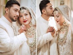 Gauahar Khan and Zaid Darbar look like royalty in ivory outfits in the first pictures from their nikaah ceremony
