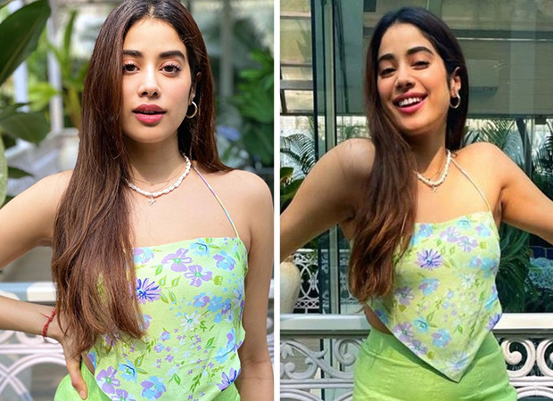 Janhvi Kapoor opts for budget friendly scarf top and cropped green pants that costs around Rs. 8.2k as she films for What Women Want 