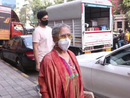 Jaya Bachchan with Agastya Nanda snapped at Nike store, Khar