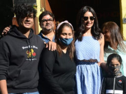 Karishma Tanna along with her family snapped at Juhu for her Birthday celebrations