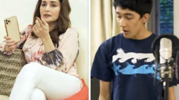 Madhuri Dixit enjoys fun jamming session with husband Shriram Nene and sons