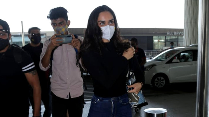 Manushi Chhillar spotted at Airport