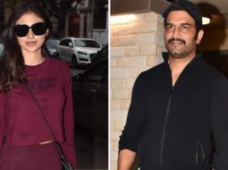 Mouni Roy & Sharad Kelkar spotted at dubbing studio in Khar