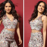 Nushrratt Bharuccha brings fun and fusion with printed co-ords from Sonaakshi Raaj's festive collection 