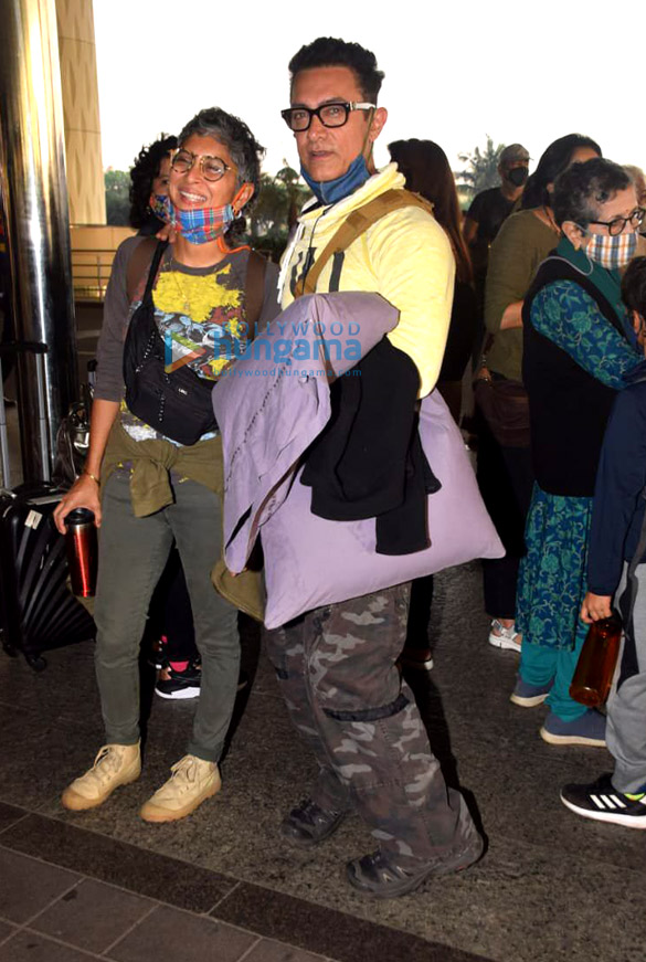 photos aamir khan kiran rao tiger shroff and disha patani snapped at the airport 1