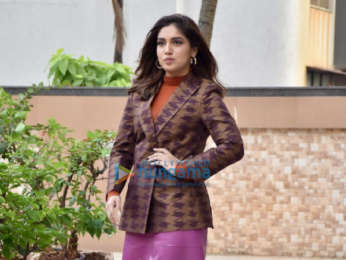 Photos: Bhumi Pednekar snapped promoting her film Durgamati: The Myth