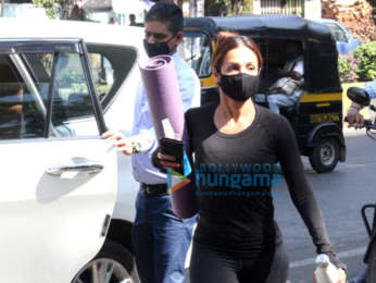 Photos: Malaika Arora spotted at Diva Yoga Studio in Bandra