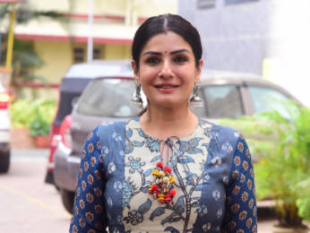 Photos: Raveena Tandon snapped at a dubbing studio