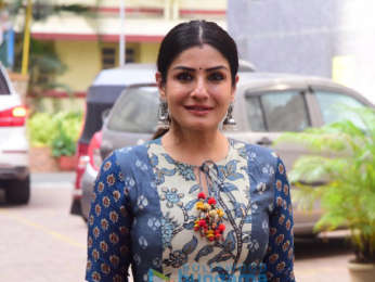 Photos: Raveena Tandon snapped at a dubbing studio