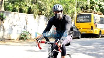 Photos: Ranbir Kapoor snapped during cycle ride