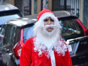 Photos: Zareen Khan snapped in Santa outfit ahead of Christmas celebration