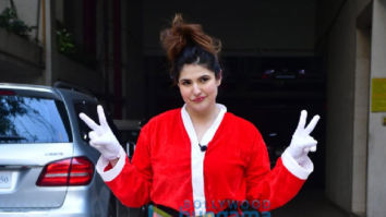 Photos: Zareen Khan snapped in Santa outfit ahead of Christmas celebration