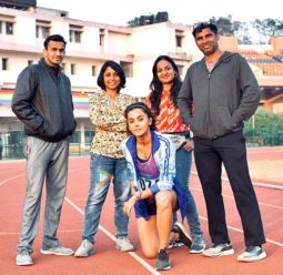 On The Sets Of The Movie Rashmi Rocket