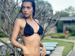 Ruhii Singh flaunts her bikini body in a skimpy black bikini