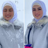 Sana Khan can't stop smiling in the snow during her honeymoon in Kashmir