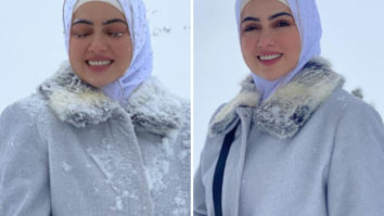 Sana Khan can’t stop smiling in the snow during her honeymoon in Kashmir