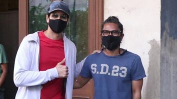 Sidharth Malhotra with director spotted post dubbing in Bandra