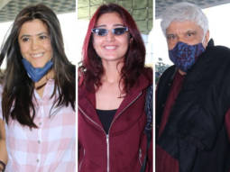 Spotted – Ekta Kapoor, Dhvani Bhanushali with family, Javed Akhtar & Shabana Azmi at Airport