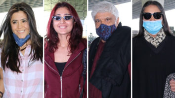 Spotted – Ekta Kapoor, Dhvani Bhanushali with family, Javed Akhtar & Shabana Azmi at Airport