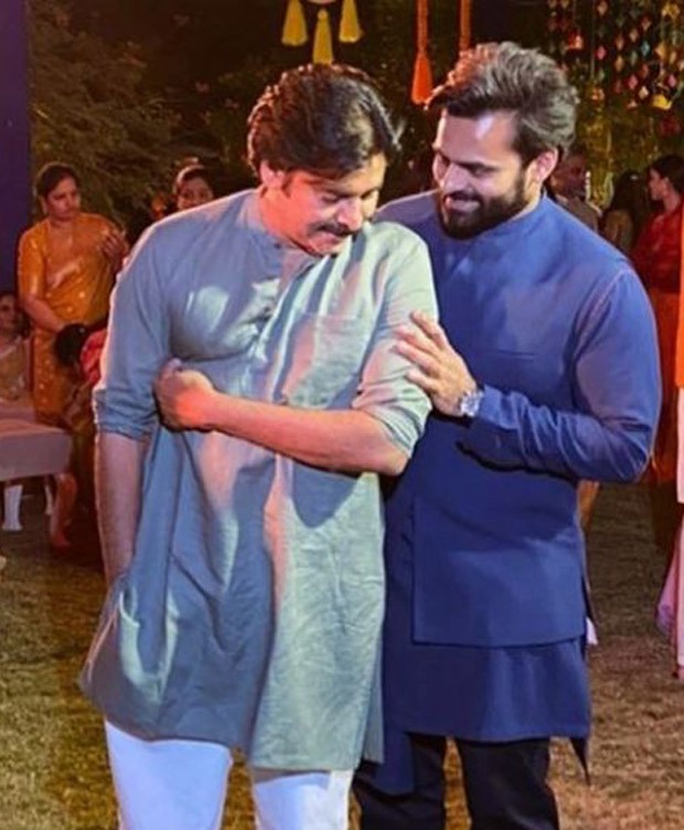 Inside pictures from NisChay wedding; Allu Arjun, Chiranjeevi, Pawan Kalyan, Ram Charan pose with the newly weds