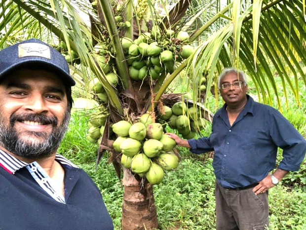R Madhavan undertakes an eco-friendly project and creates a lush green coconut field in Tamil Nadu