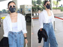 Alia Bhatt makes a statement in classic baggy denims and white combination while carrying expensive Gucci Tote bag worth Rs. 1.96 lakhs
