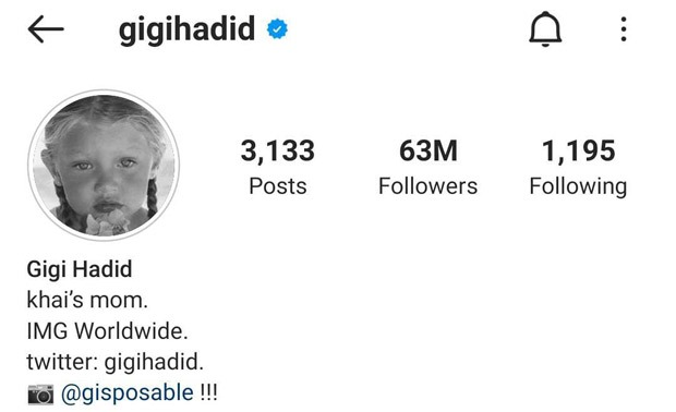 Gigi Hadid and Zayn Malik name their daughter Khai, announce it via Instagram bio update Gigi Hadid and Zayn Malik name their daughter Khai, announce it via Instagram bio update
