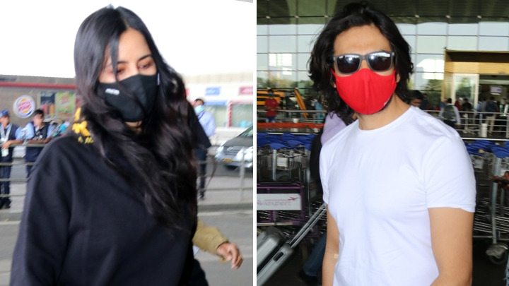 Katrina Kaif and Kartik Aaryan snapped at the airport