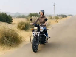 Kriti Sanon fulfills her dream of riding a bike, shares a video from the sets of Bachchan Pandey in Jaisalmer