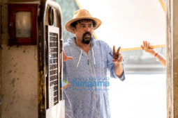 On the sets of the movie Mumbaikar