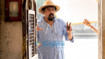 On the sets of the movie Mumbaikar