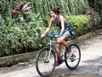 Photos: Aahana Kumra snapped cycling
