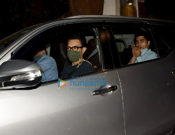 photos aamir khan and amitabh bhattacharya snapped at imraan khans house in bandra 4