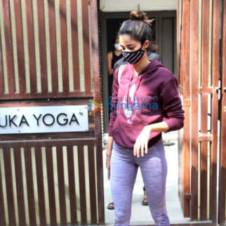 Photos: Ananya Panday spotted at yoga class in Bandra