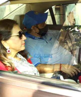 Photos: David Dhawan and family leave for Varun Dhawan’s wedding in Alibaug