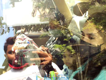 Photos: David Dhawan and family leave for Varun Dhawan's wedding in Alibaug