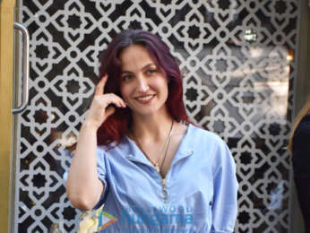 Photos: Elli AvrRam snapped at Bayroute in Juhu