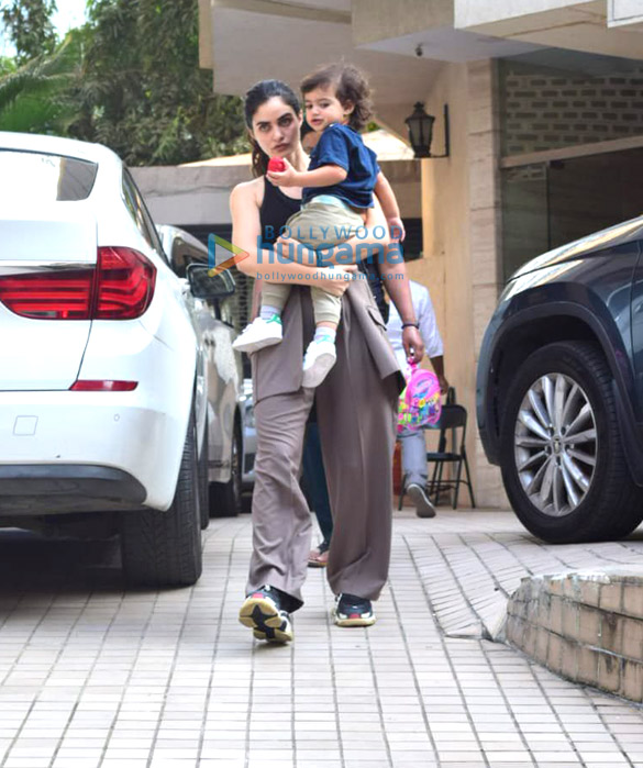 photos gabriella demetriades spotted in bandra with her son 1