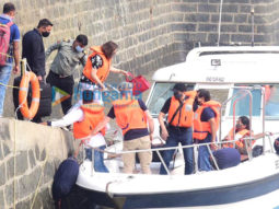 Photos: Madhuri Dixit spotted with her husband Shriram Madhav Nene at Gateway Of India