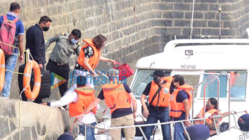 Photos: Madhuri Dixit spotted with her husband Shriram Madhav Nene at Gateway Of India