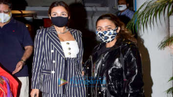 Photos: Malaika Arora, Amrita Arora and Shakeel Ladak spotted at Olive in Bandra