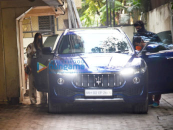 Photos: Malaika Arora and Arjun Kapoor snapped at his home in Juhu