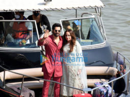 Photos: Newlyweds Varun Dhawan and Natasha Dalal arrive from Alibaug