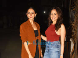 Photos: Rakul Preet Singh and Pragya Jaiswal snapped at Bastian