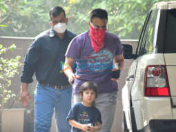 Photos: Saif Ali Khan and Taimur Ali Khan spotted at the gym
