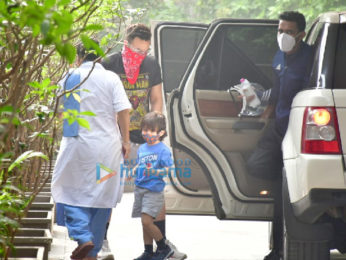 Photos: Saif Ali Khan and Taimur Ali Khan spotted at the gym