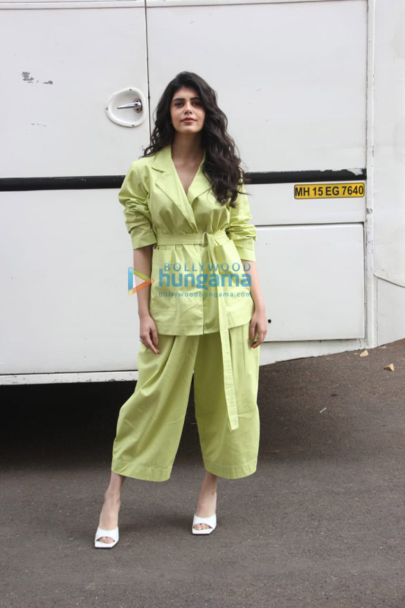 photos sanjana sanghi snapped on the sets of indian idol 1
